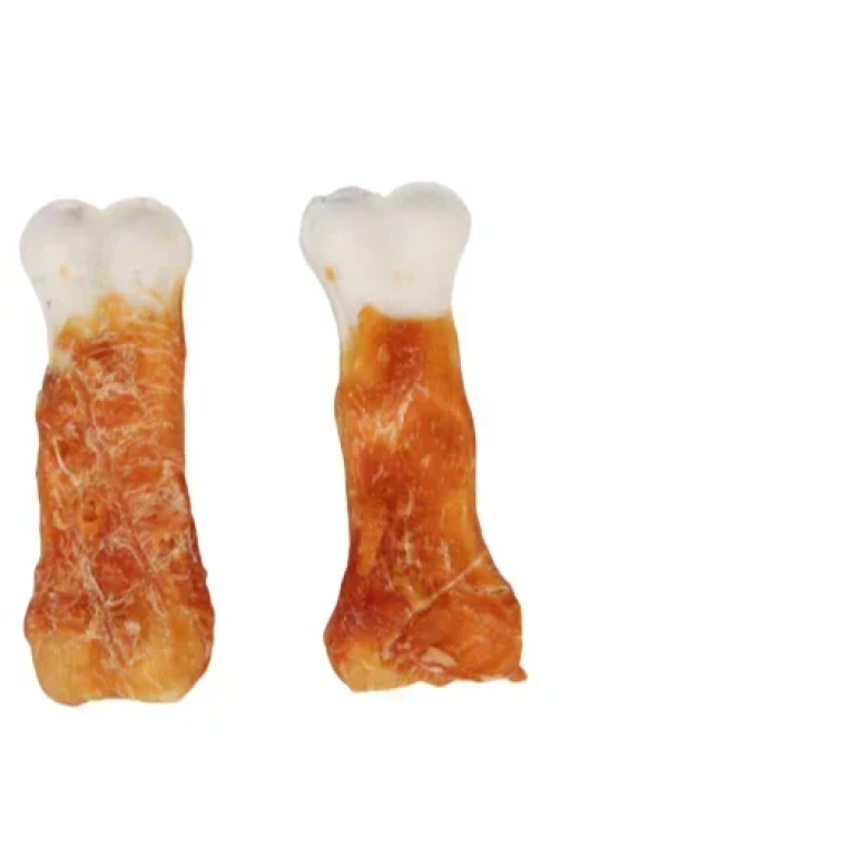 Μασόμενα Sticks Bicolor για Σκύλους απο Φυσικό Δέρμα με γεύση Κοτόπουλο 12,5εκ. (2τμχ)