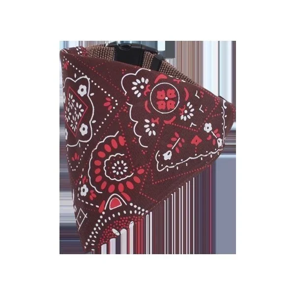 Τριγωνική Μπαντάνα με Σχέδια για Σκύλους Καφέ