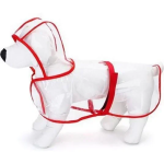 Αδιάβροχο Σκύλου με Κουκούλα 50cm Κόκκινο