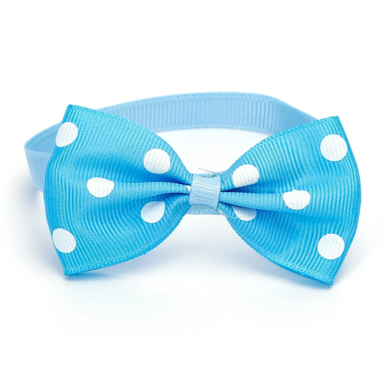 Παπιγιόν Polka Dot για Σκύλους και Γάτες Γαλάζιο