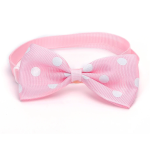 Παπιγιόν Polka Dot για Σκύλους και Γάτες Ρόζ