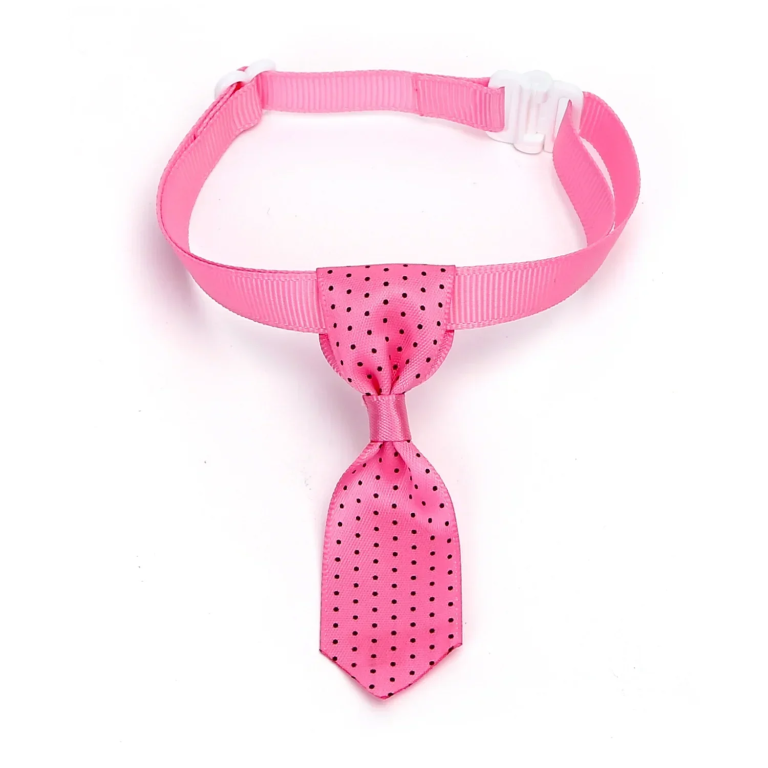 Γραβάτα Polka Dot για Σκύλους και Γάτες Ρόζ