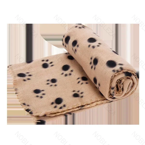 Κουβέρτα Κατοικιδίων σε σχέδιο Paw Print L120*W100cm Μπέζ
