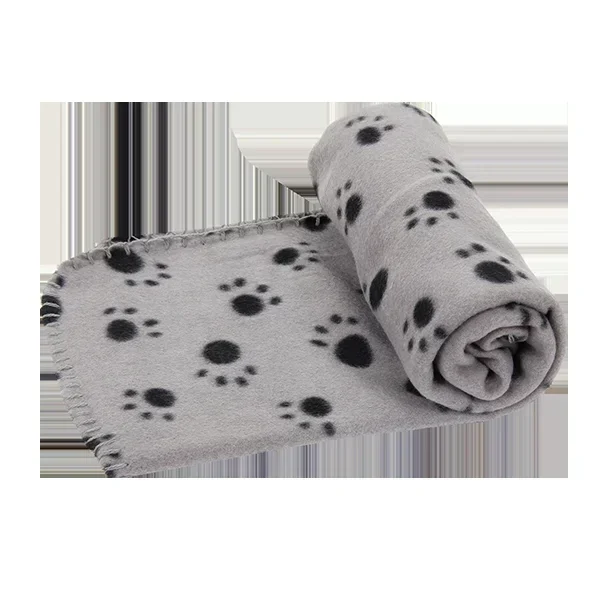 Κουβέρτα Κατοικιδίων σε σχέδιο Paw Print L160*W100cm Large Γκρί