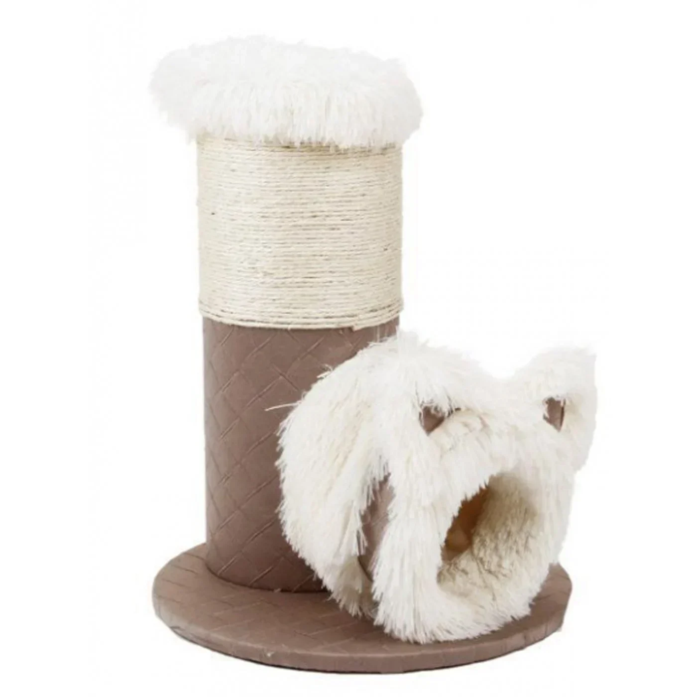 Ονυχοδρόμιο για Γάτες με Τούνελ L45*W45*H54cm Καφέ