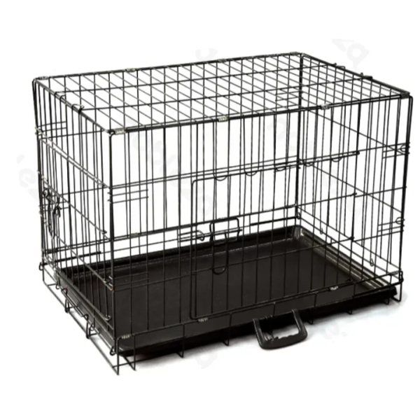 Μεταλλικό Κλουβί Crate για Σκύλους L91*W57*H63.5cm Large Μαύρο