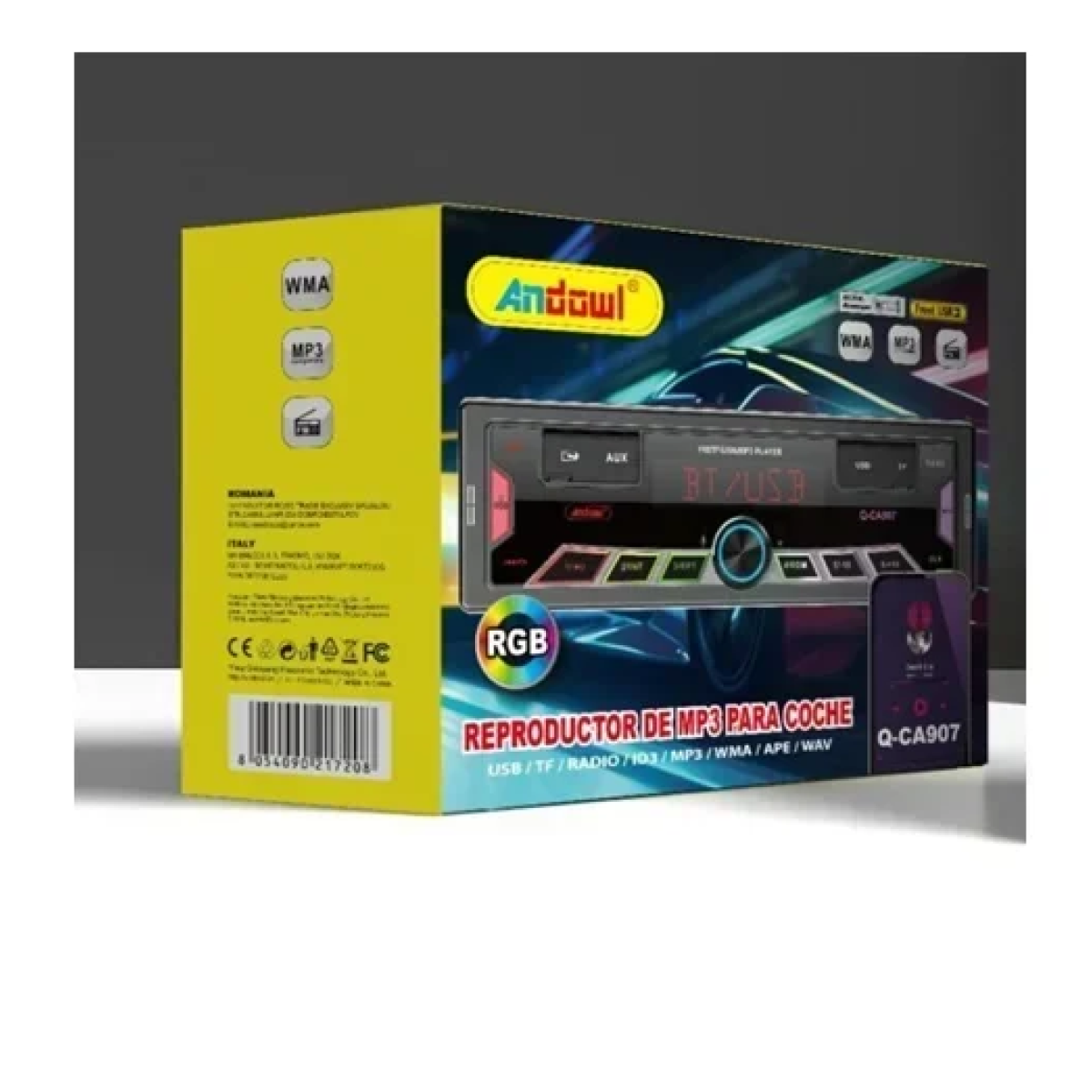 Ηχοσύστημα αυτοκινήτου MP3 player Andowl Q-CA907 μαύρο - Image 2