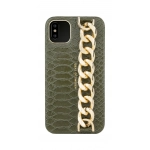 IDEAL OF SWEDEN Statement Case Chain Handle iPhone 11 Pro Max/XS Max Green Snake IDSCAW20-1965-226 - Image 2