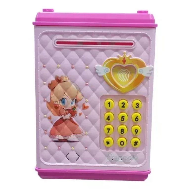 Ηλεκτρονικός Παιδικός Κουμπαράς με Κωδικό Ασφαλείας, Ηχητικά Εφέ και Φως - Ροζ