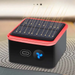 Ηλιακός Καθαριστής Αέρα Αυτοκινήτου USB 18054-11 Μαύρο/Kόκκινο