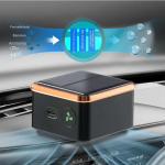Ηλιακός Καθαριστής Αέρα Αυτοκινήτου USB 18054-11 Μαύρο/Kόκκινο