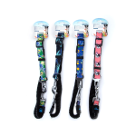 Αντικραδασμική Ζώνη Ασφαλείας Αυτοκινήτου για Κατοικίδια W2,5*L70-90cm XLarge Μπλέ