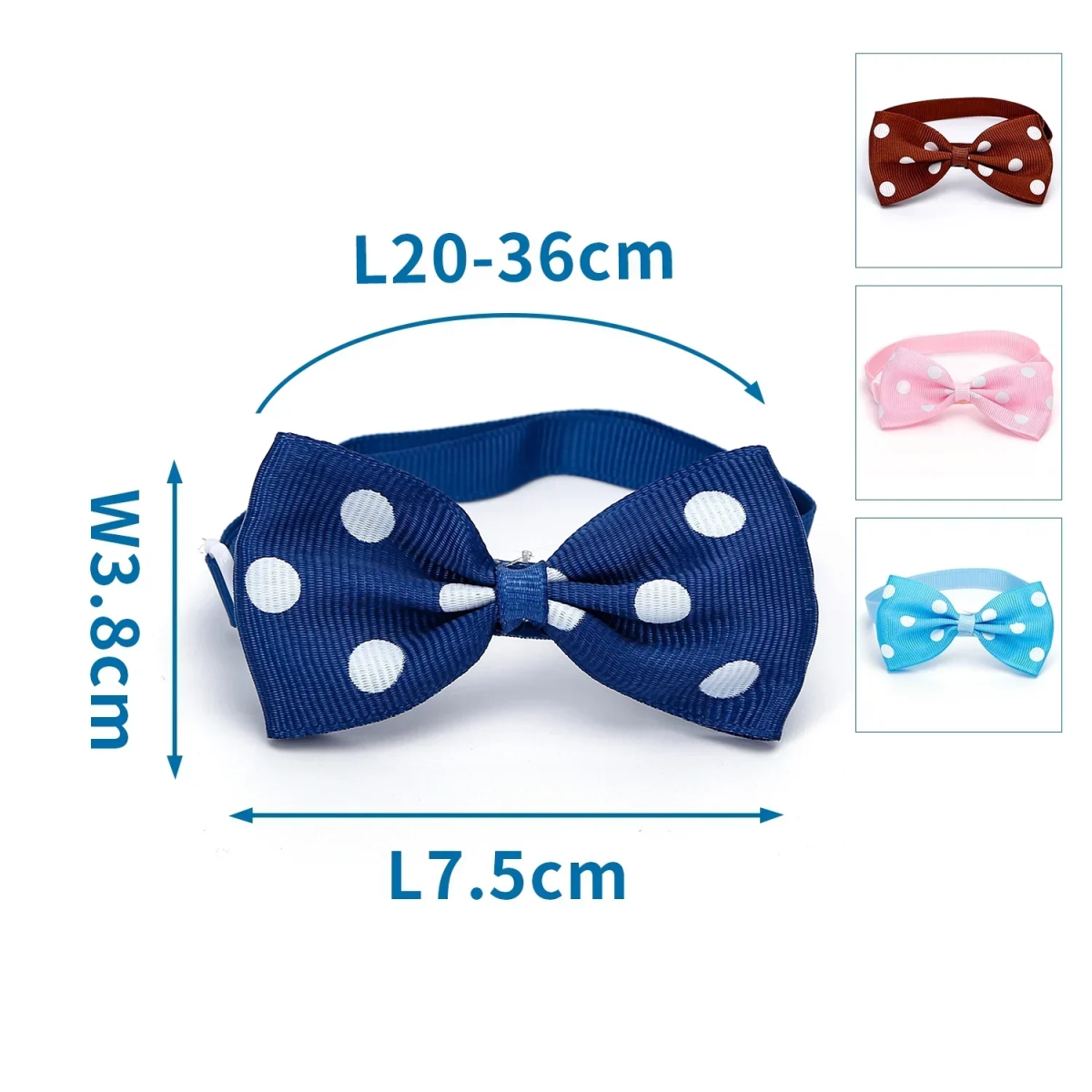 Παπιγιόν Polka Dot για Σκύλους και Γάτες Μπλέ
