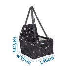 Τσάντα Αυτοκινήτου για Κατοικίδια L40*W35*H45cm Μαύρη
