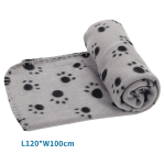 Κουβέρτα Κατοικιδίων σε σχέδιο Paw Print L120*W100cm Medium Γκρί