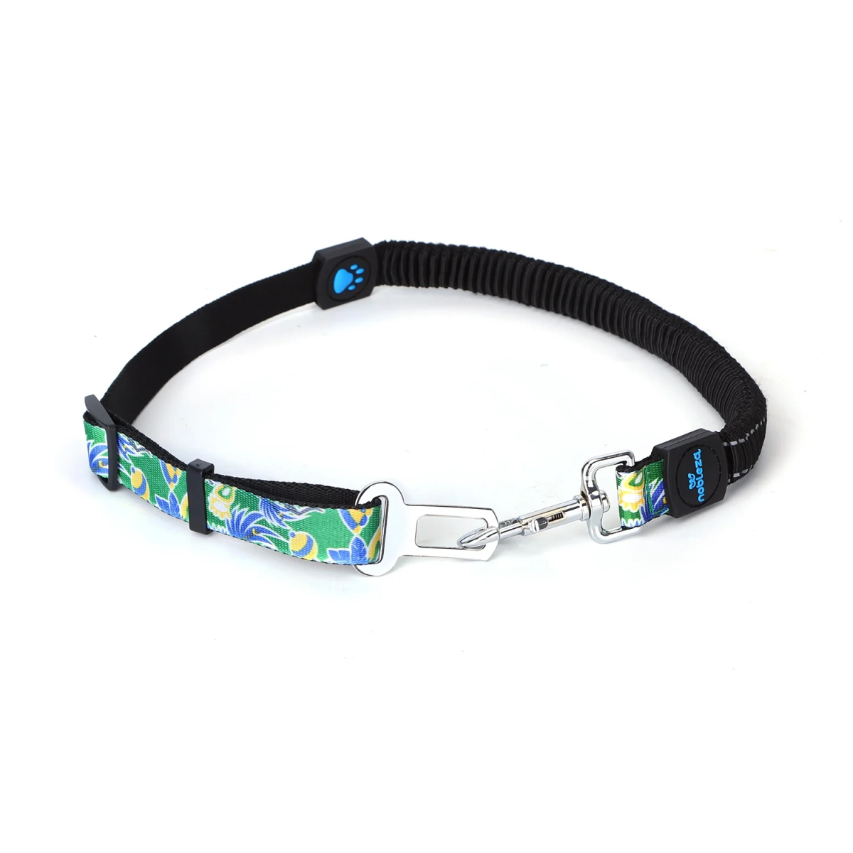 Αντικραδασμική Ζώνη Ασφαλείας Αυτοκινήτου για Κατοικίδια W2,5*L70-90cm XLarge Πράσινο