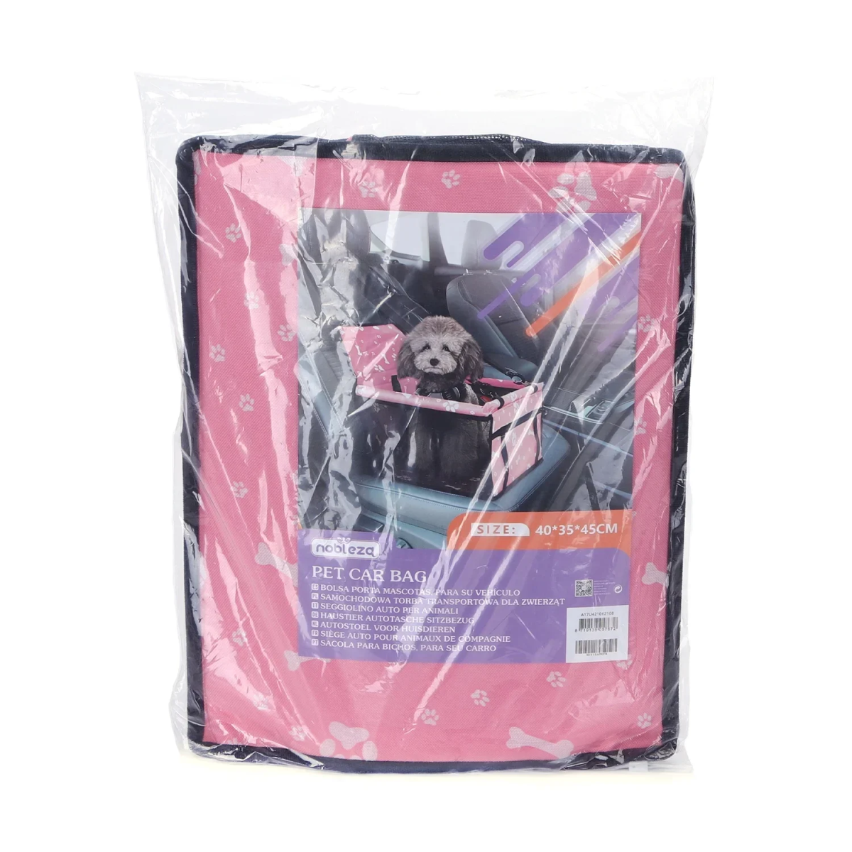 Τσάντα Αυτοκινήτου για Κατοικίδια L40*W35*H45cm Ρόζ
