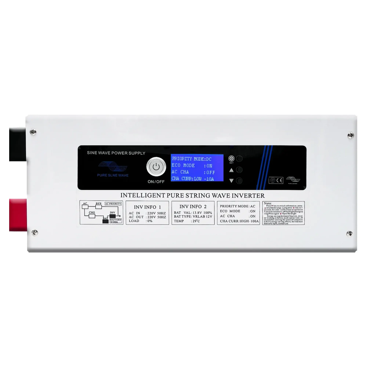 Inverter Καθαρού μιτόνου 5000W DC 24V σε AC 220V ZY-AW502