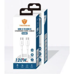 Καλώδιο Φόρτισης Technovo Fast Charger 120W USB-C To USB-C TN-D061 1m Λευκό