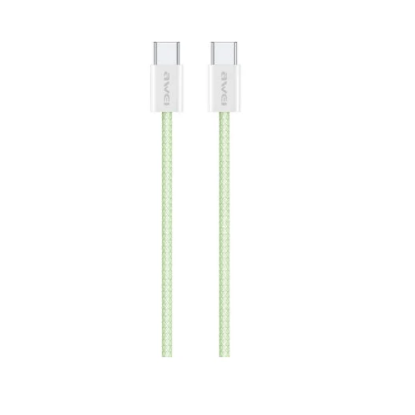 Καλώδιο Type-C to Type-C 60W Awei CL-219T πράσινο