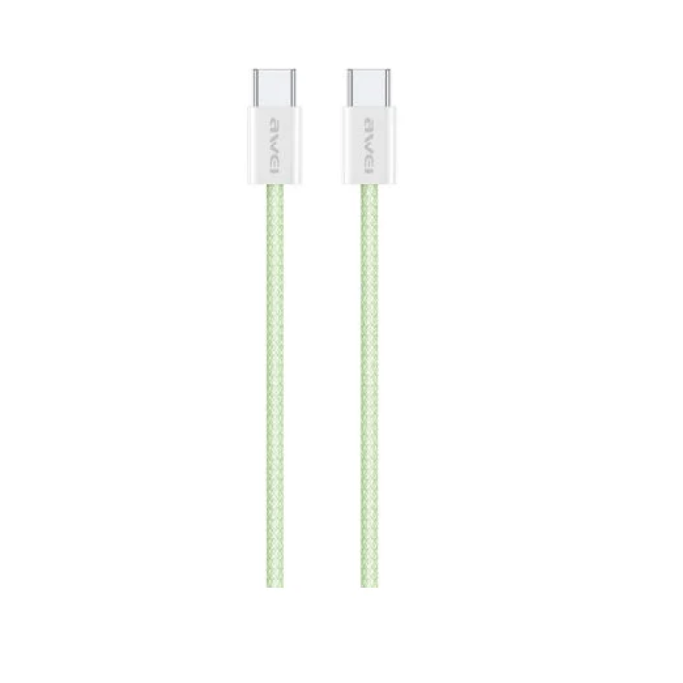 Καλώδιο Type-C to Type-C 60W Awei CL-219T πράσινο