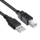 Καλώδιο USB 2.0 USB-A Μale σε USB-B Μale 1,5m Μαύρο Aoweixun