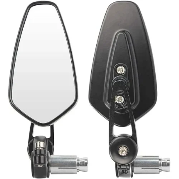 Καθρέπτες μοτοσυκλέτας 2τμχ Rear View 22mm RY351 Μαύρο