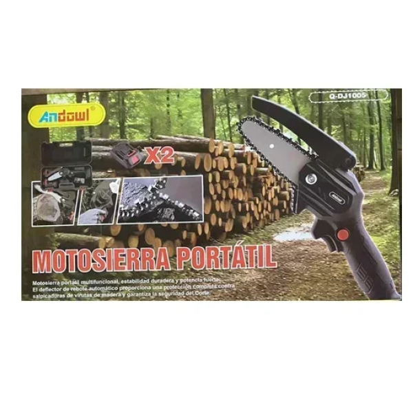 Κλαδευτικό αλυσοπρίονο μπαταρίας - Portable Chainsaw Andowl Q-DJ1005 μαύρο