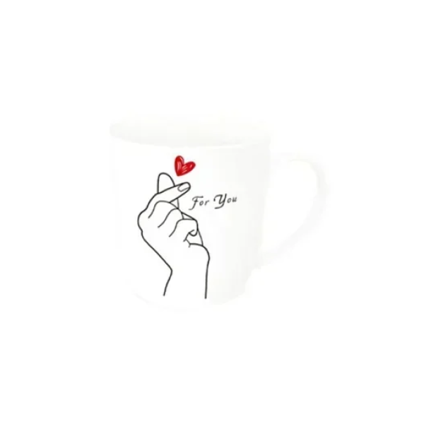 Κούπα "For you" 9x8.5cm λευκό 81121