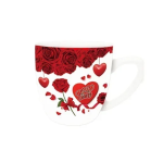Κούπα "Love" με τριαντάφυλλα 7.5x7.2cm κόκκινο 81117
