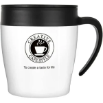 Κούπα Θερμός 330ml με Καπάκι & Κουταλάκι Λευκό