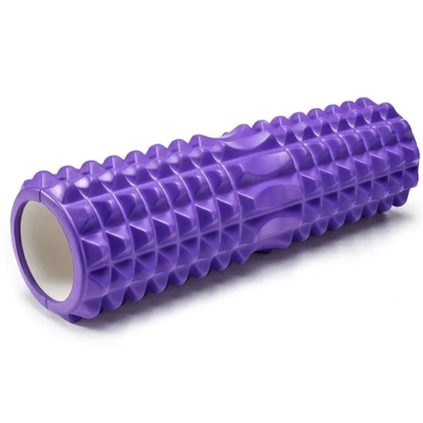 Κύλινδρος Ισορροπίας Μασάζ Yoga Roller 30cm Μωβ