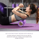 Κύλινδρος Ισορροπίας Μασάζ Yoga Roller 30cm Μωβ