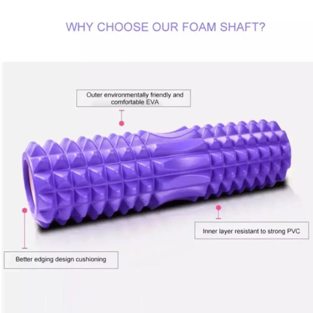 Κύλινδρος Ισορροπίας Μασάζ Yoga Roller 30cm Ροζ