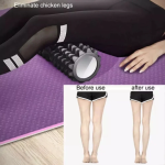 Κύλινδρος Ισορροπίας Μασάζ Yoga Roller 30cm Ροζ