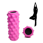 Κύλινδρος Μασάζ Ισορροπίας Yoga Roller 45cm Ροζ