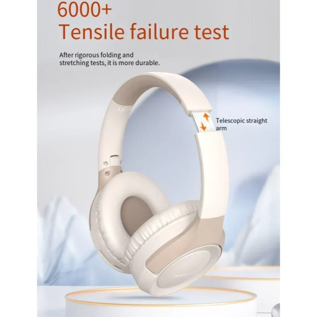 L950 Ασύρματα Bluetooth Ακουστικά Over Ear Μπεζ