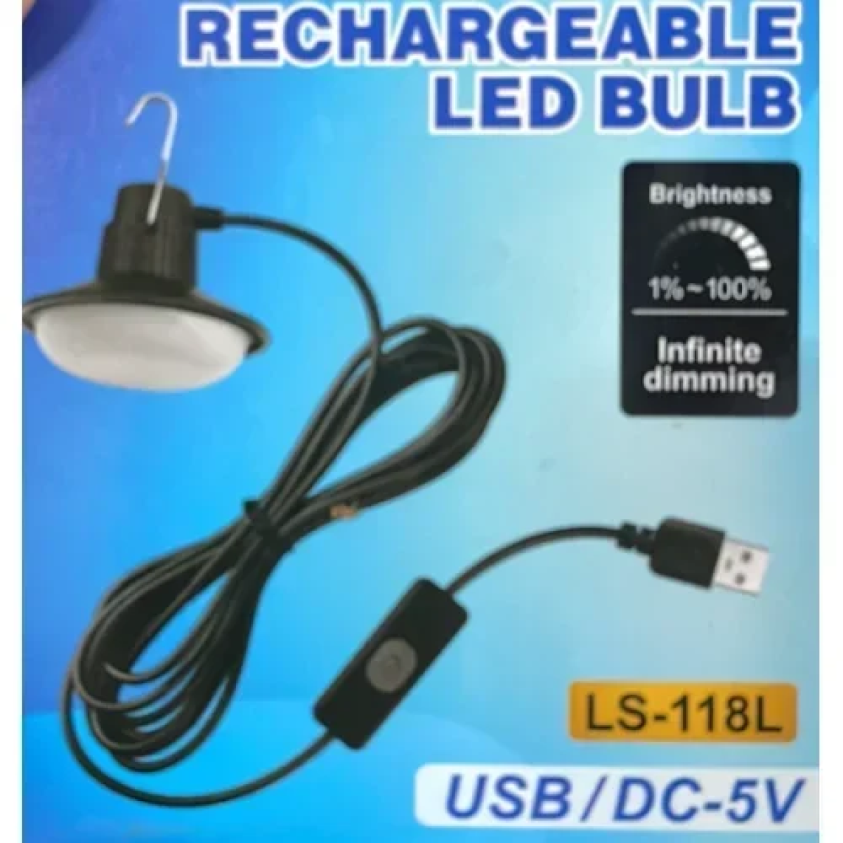 LED Επαναφορτιζόμενη Λάμπα USB με Καλώδιο LS-118L
