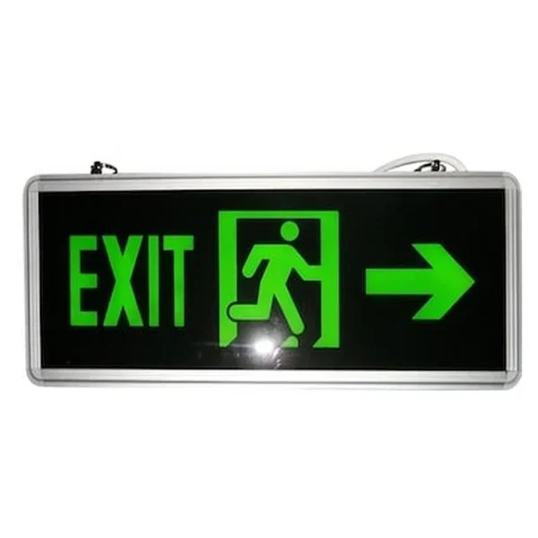 Led Φωτιζόμενη Επιγραφή EXIT 35X15cm Διπλής Όψης 2τμχ