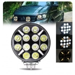 Led Προβολέας 9″ 9-32V 120W Πορτοκαλί / Λευκό IP67