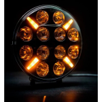 Led Προβολέας 9″ 9-32V 120W Πορτοκαλί / Λευκό IP67