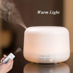 Led Συσκευή Αρωματοθεραπείας Υπερήχων Humidifier Λευκή 300ml