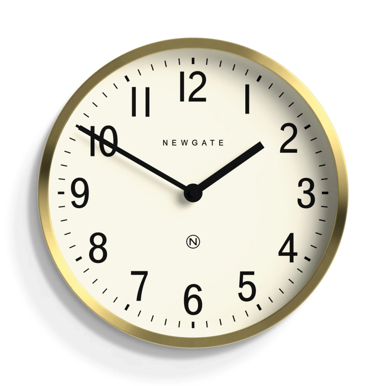 Newgate Αναλογικό Ρολόι Τοίχου Master Edwards Αθόρυβο Quartz 30cm Μεταλλικό