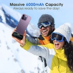 Mini Capsule Powerbank USB-C με ενσωματωμένη υποδοχή 6500mAh Andowl Q-CD694 Μαύρο