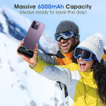 Mini Capsule Powerbank USB-C με ενσωματωμένη υποδοχή 6500mAh Andowl Q-CD694