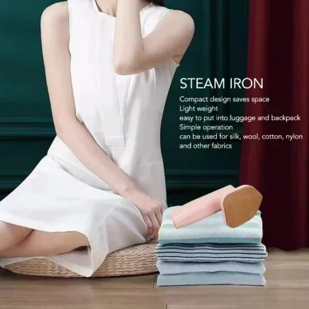 Μίνι Ηλεκτρικό Ατμοσίδερο Ταξιδιού 18054-13 Ροζ