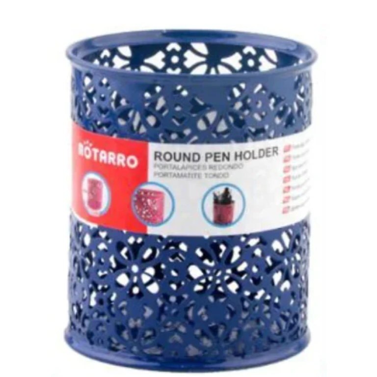 Στρογγυλή Μολυβοθήκη 98x80 mm Sunflower Motarro MI004-1 Μπλε