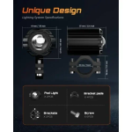 NovSight Προβολέας Ομίχλης LED 15W A500-WL11-1