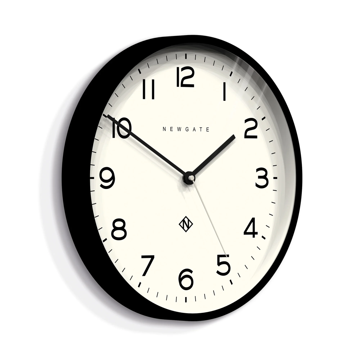 Newgate Αναλογικό Ρολόι Τοίχου Echo Number Three Quartz 37cm Ακρυλικό Μαύρο SF0017CL-BK - Image 2