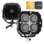 Off-Road προβολάκια Osram Flood LED 3″ αλουμινίου λευκό 20W 6500K IP68 9-36V 2τμχ Novsight A500-WL1-3FD μαύρο - Image 3